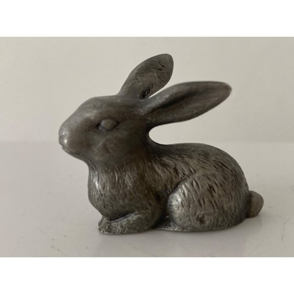 Rawcliffe Pewter Winged Horse Pegasus Bunny Rabbit Figurines Lot of 3 VTG - Picture 9 of 11